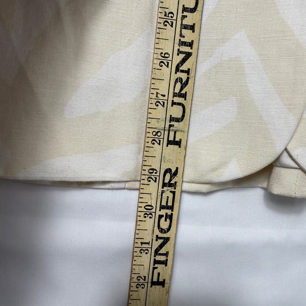 Calvin Klein light-colored Zebra-Print linen Single-Button Blazer Sz 4 - Picture 12 of 12
